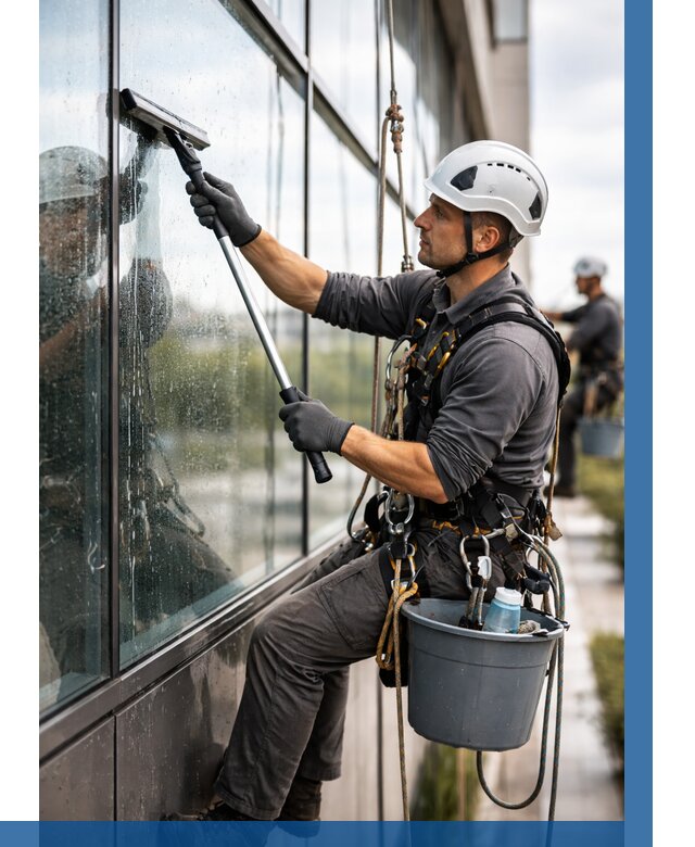 Мойка стеклянных фасадов в Советской Гавани от 208 р. | ВЫСОТНИК-Свс