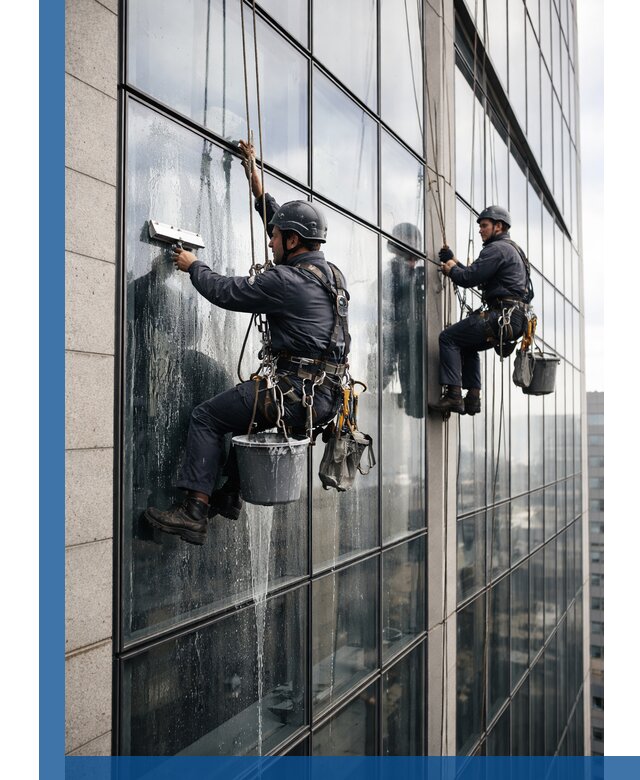 Профессиональная мойка стеклянных фасадов зданий в Советской Гавани