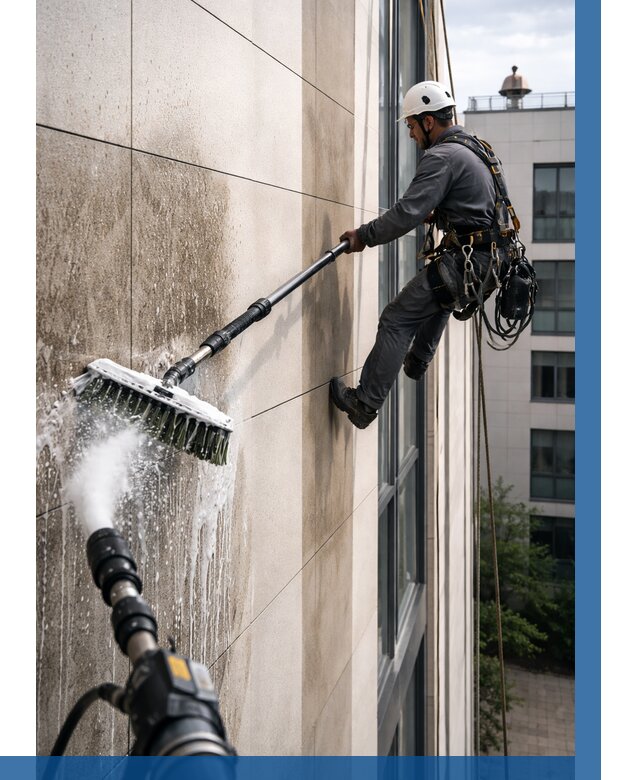 Мойка фасада из керамогранита в Советской Гавани от 312 р. | ВЫСОТНИК-Свс