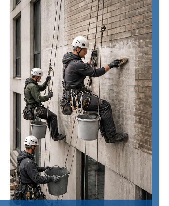 Удаление высолов с фасада в Советской Гавани от 260 р. | ВЫСОТНИК-Свс