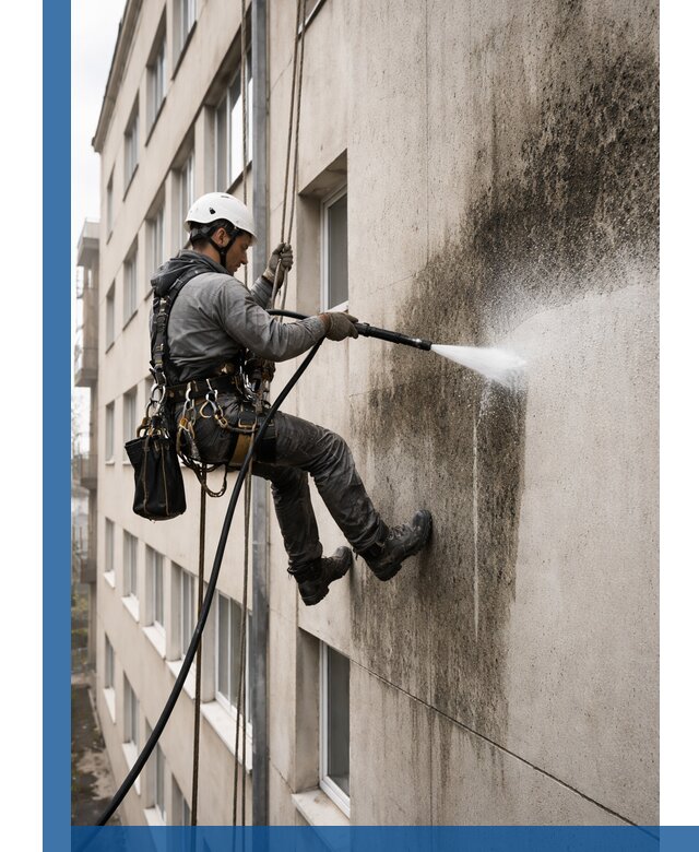 Профессиональная очистка фасадов от плесени в Советской Гавани