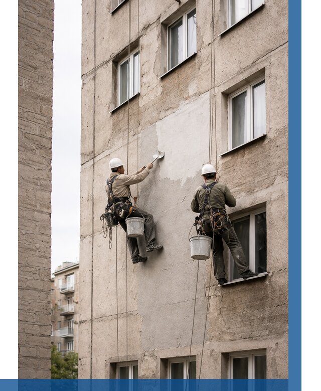 Косметический ремонт фасада в Советской Гавани от 1143 р. | ВЫСОТНИК-Свс