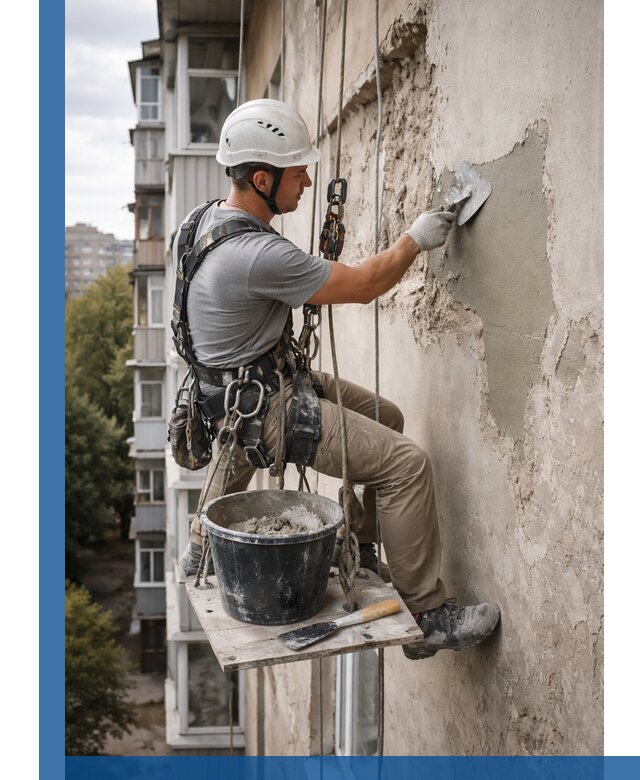 Восстановление фасадной штукатурки в Советской Гавани с гарантией качества