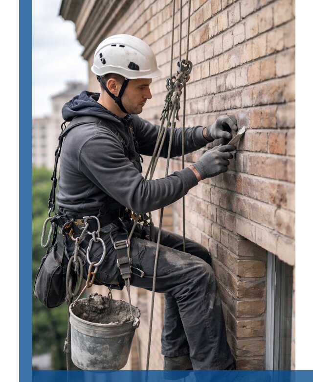 Качественный ремонт кирпичной кладки фасада в Советской Гавани с гарантией