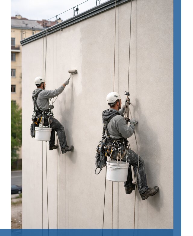 Покраска оштукатуренного фасада в Советской Гавани от 332 р. | ВЫСОТНИК-Свс