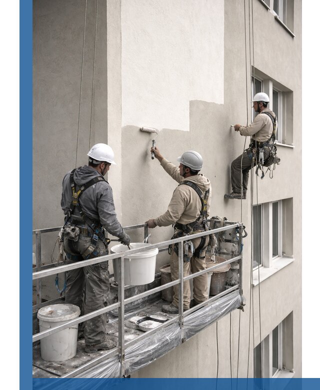 Покраска оштукатуренного фасада в Советской Гавани под ключ с гарантией