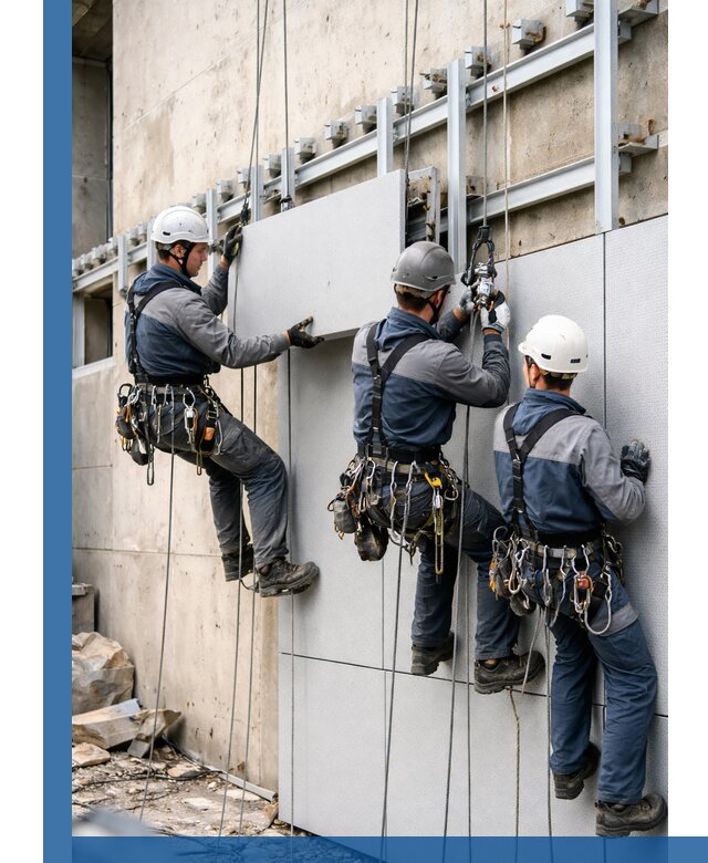 Монтаж вентилируемого фасада в Советской Гавани под ключ с гарантией качества