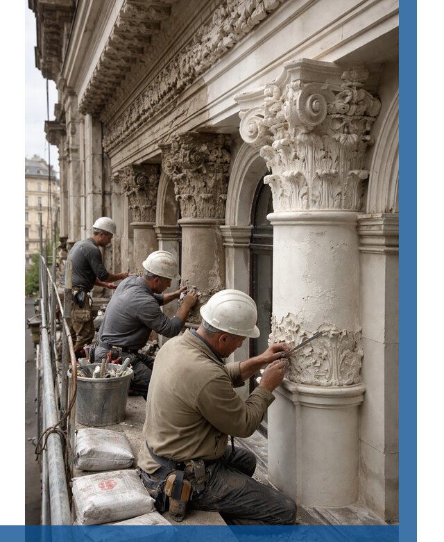 Реставрация фасадной лепнины в Советской Гавани от 2597 р. | ВЫСОТНИК-Свс