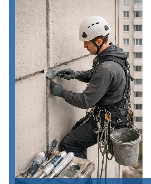 Ремонт межпанельных швов в Советской Гавани герметизация и восстановление