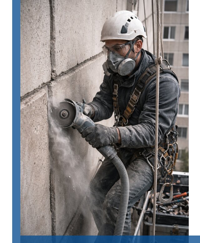 Штробление межпанельных швов в Советской Гавани качественно и быстро