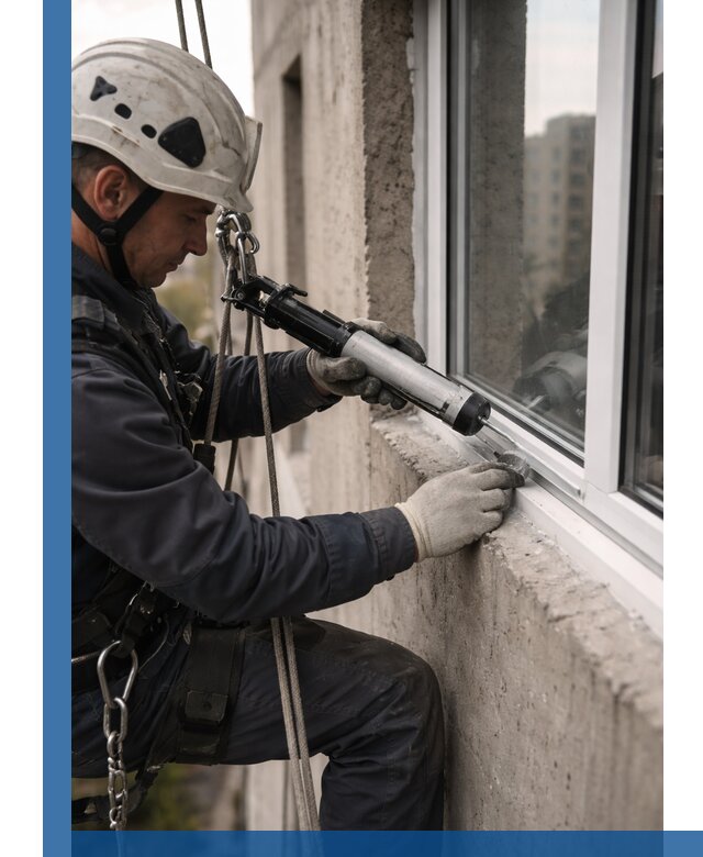 Герметизация оконных швов снаружи в Советской Гавани профессионально