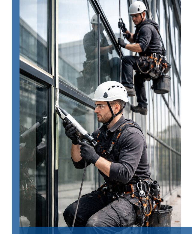 Герметизация витражных швов в Советской Гавани для зданий и фасадов