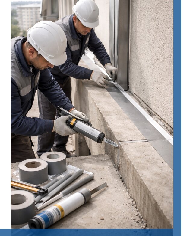 Герметизация примыкания балкона в Советской Гавани от 4675 р. | ВЫСОТНИК-Свс