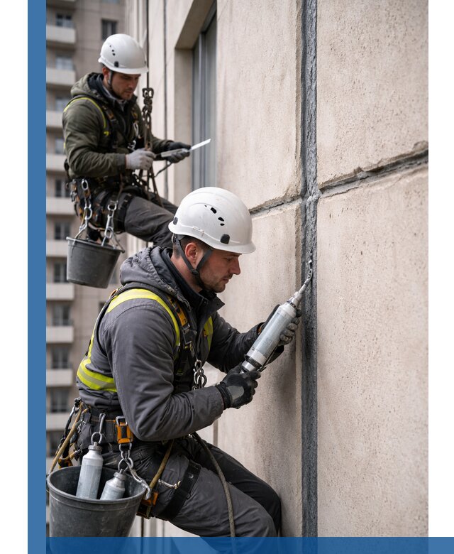 Герметизация деформационных швов фасада в Советской Гавани качественно
