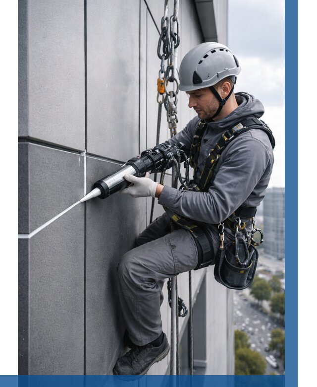 Герметизация стыков фасадных панелей в Советской Гавани от 6753 р.| ВЫСОТНИК-Свс