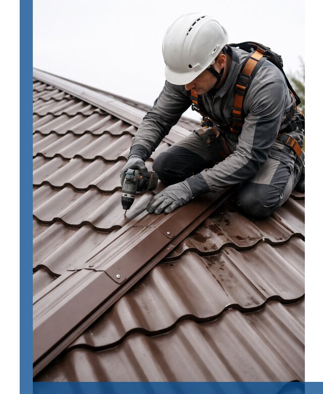 Ремонт металлочерепицы на крыше в Советской Гавани профессионально