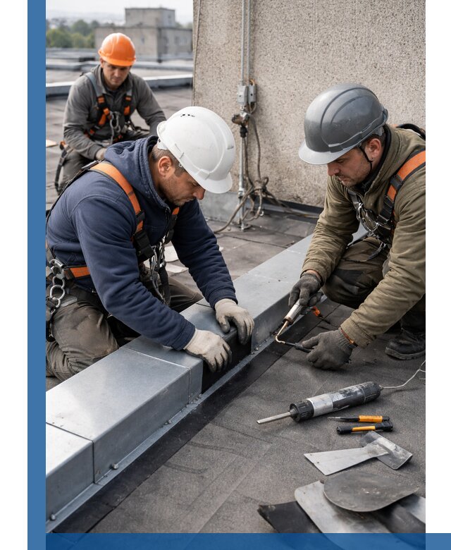 Ремонт кровельных примыканий в Советской Гавани профессионально