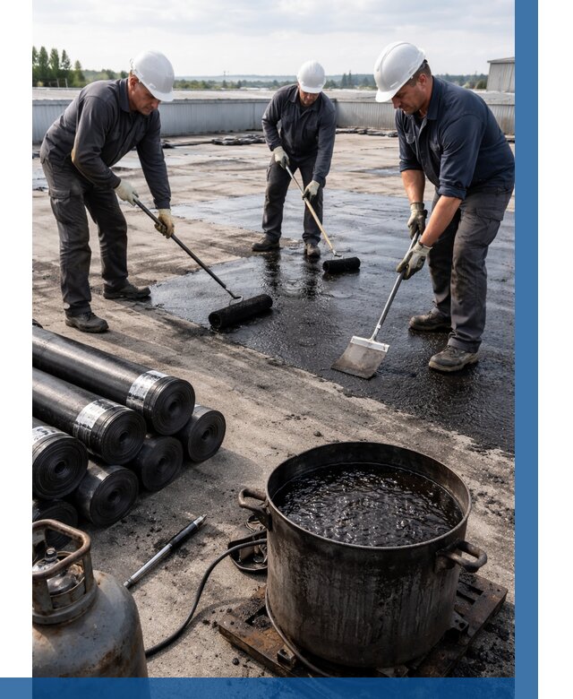 Гидроизоляция кровли мастикой в Советской Гавани от 623 р. | ВЫСОТНИК-Свс