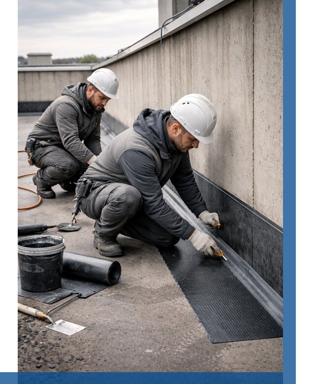 Гидроизоляция примыканий на кровле в Советской Гавани от 935 р. | ВЫСОТНИК-Свс