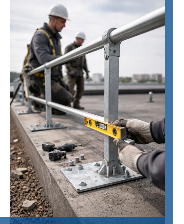 Монтаж кровельного ограждения в Советской Гавани от 1247 р. | ВЫСОТНИК-Свс