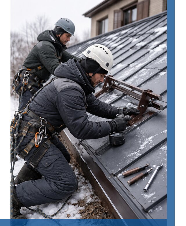 Монтаж снегозадержателей в Советской Гавани от 468 р. | ВЫСОТНИК-Свс