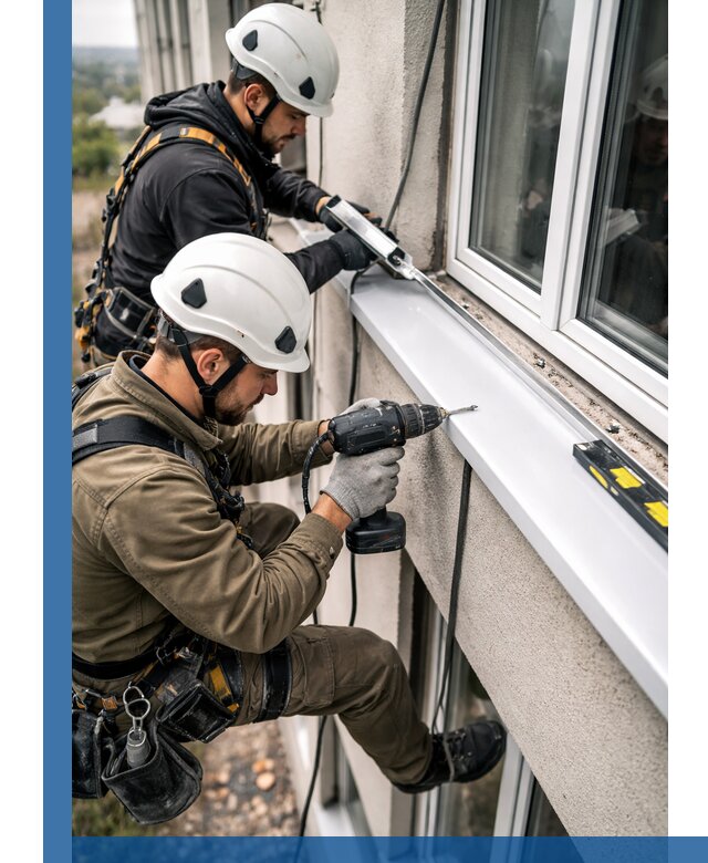 Профессиональный монтаж оконных отливов и отведения воды в Советской Гавани