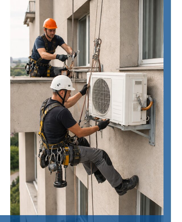 Монтаж внешнего блока кондиционера в Советской Гавани от 6753 р. | ВЫСОТНИК-Свс