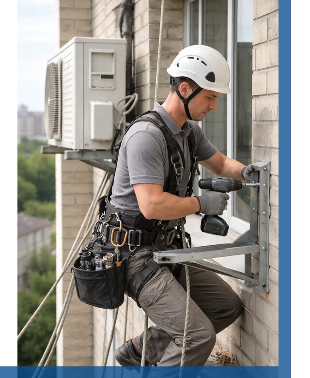 Установка кронштейнов кондиционера в Советской Гавани от 3636 р. | ВЫСОТНИК-Свс