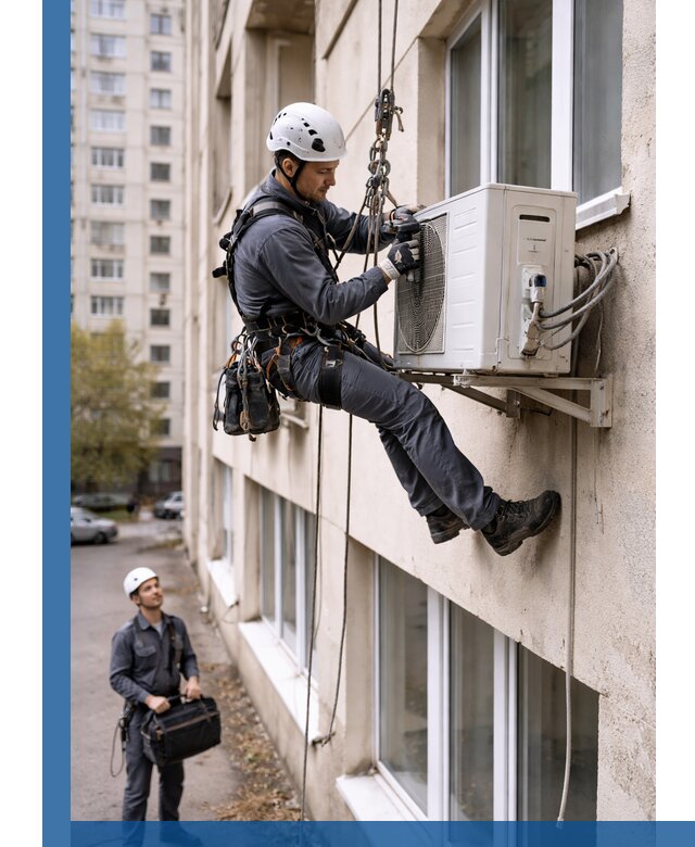 Демонтаж внешнего блока кондиционера в Советской Гавани профессионально