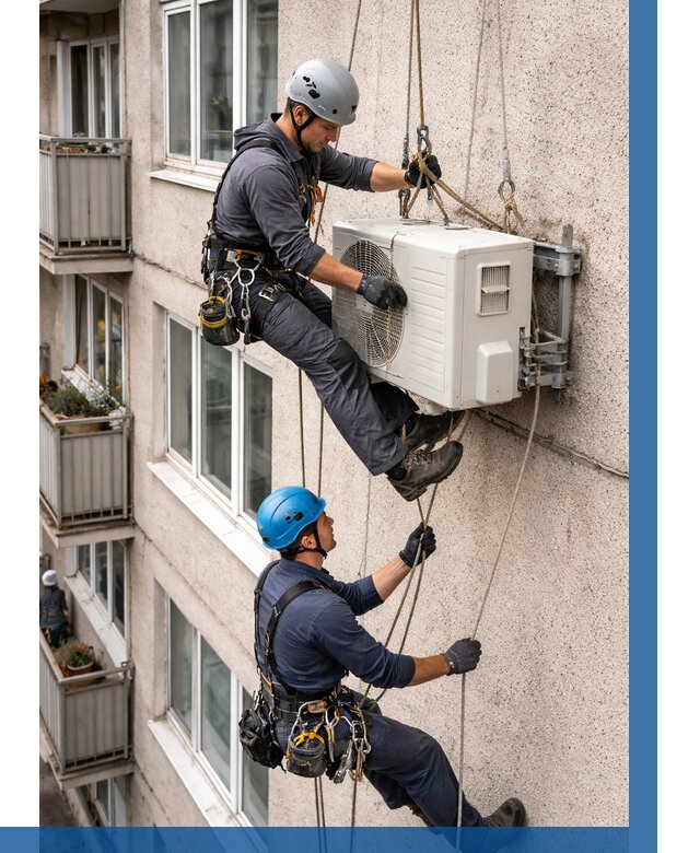 Перенос внешнего блока кондиционера в Советской Гавани от 9350 р.| ВЫСОТНИК-Свс