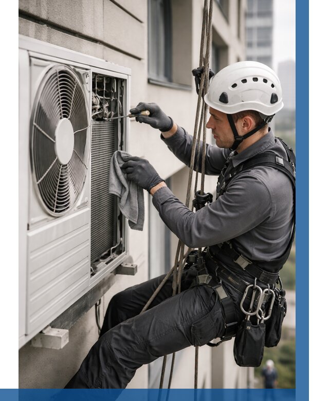 Обслуживание внешнего блока кондиционера в Советской Гавани от 2805 р.ВЫСОТНИК-Свс