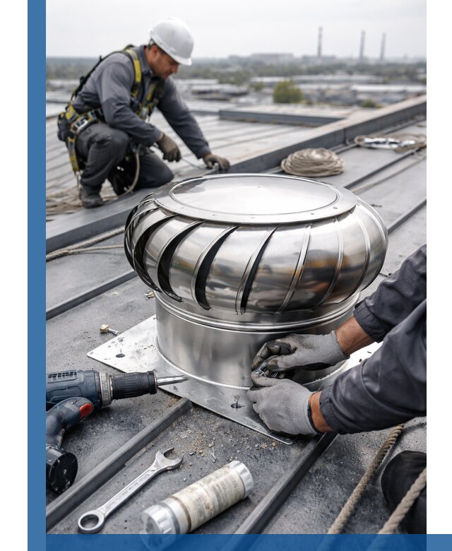 Установка дефлекторов на кровле в Советской Гавани профессионально