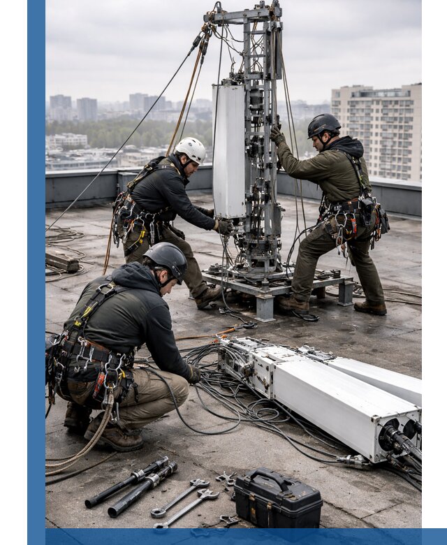 Демонтаж антенн на крыше зданий в Советской Гавани с гарантией