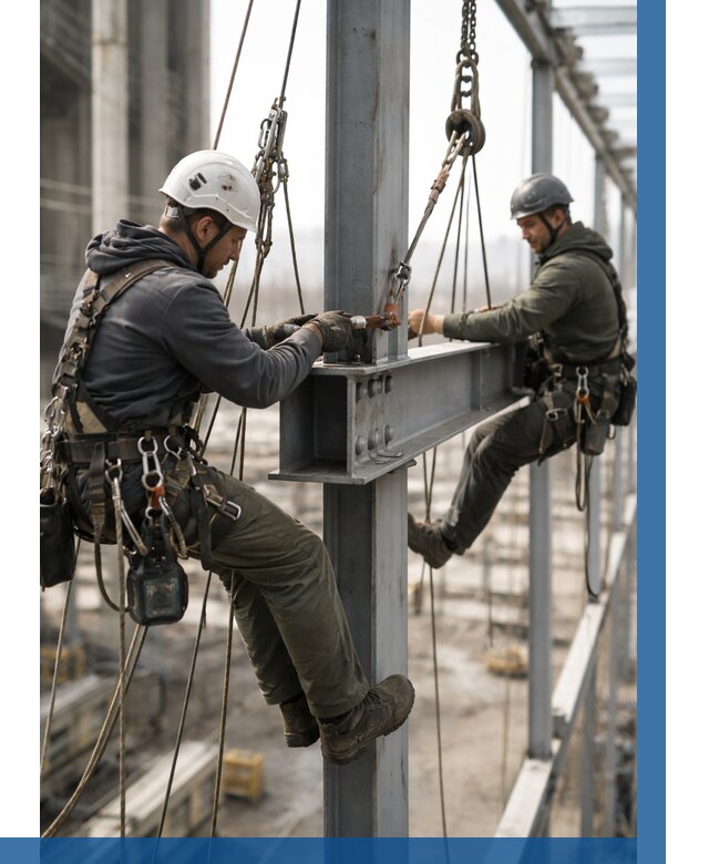 Монтаж металлоконструкций на высоте в Советской Гавани от 3636 р. | ВЫСОТНИК-Свс