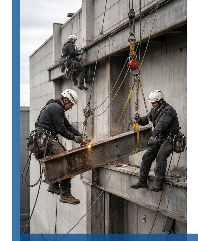 Демонтаж металлоконструкций на высоте в Советской Гавани под ключ