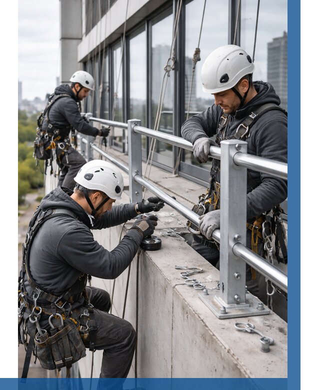 Монтаж ограждений на высоте в Советской Гавани, от 1247 р. | ВЫСОТНИК-Свс