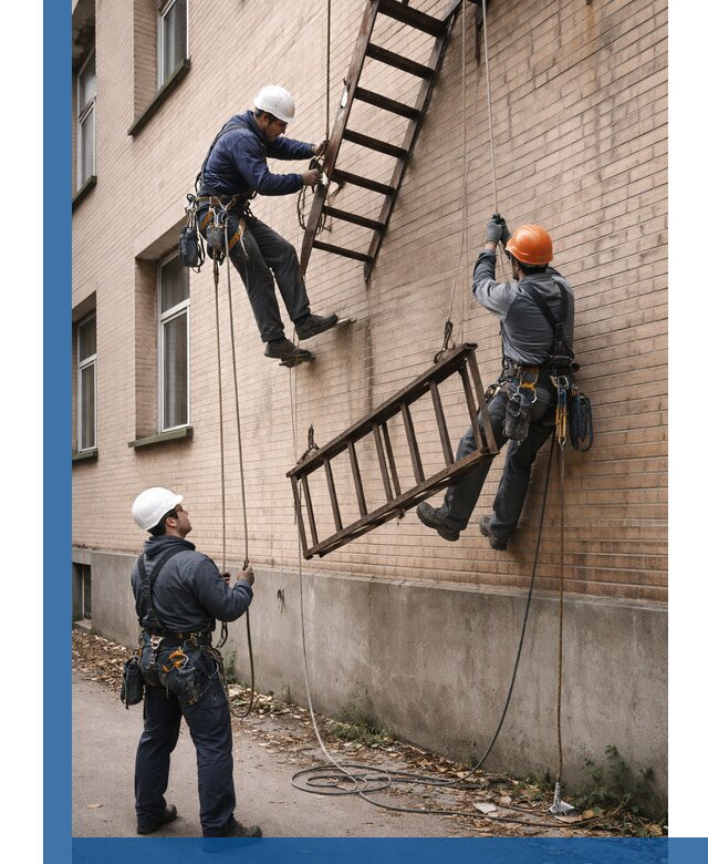 Демонтаж пожарной лестницы в Советской Гавани быстро и безопасно