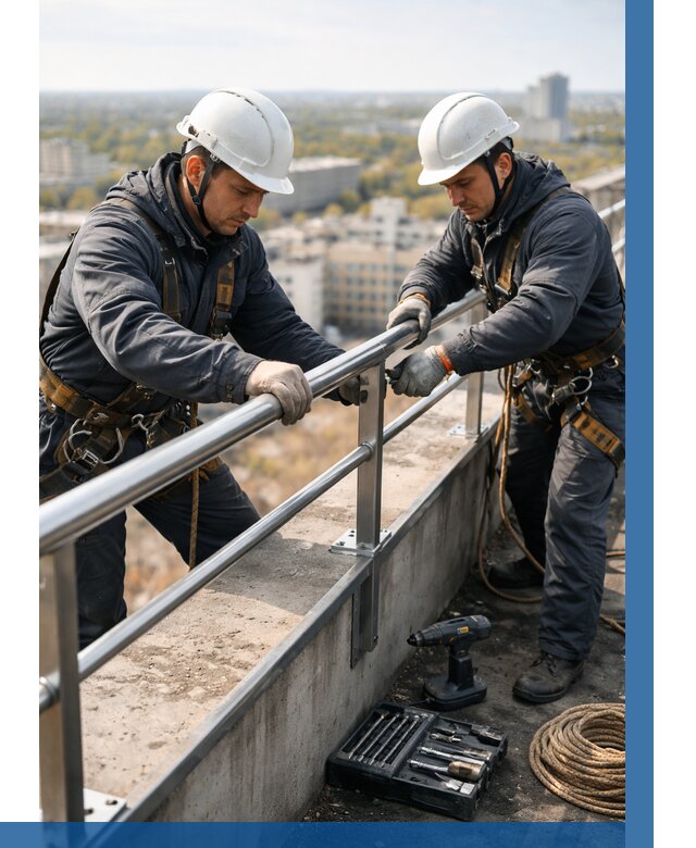 Монтаж перил на высоте в Советской Гавани от 2597 р. | ВЫСОТНИК-Свс