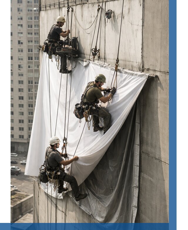 Замена баннерного полотна в Советской Гавани от 6753 р. | ВЫСОТНИК-Свс—заказать