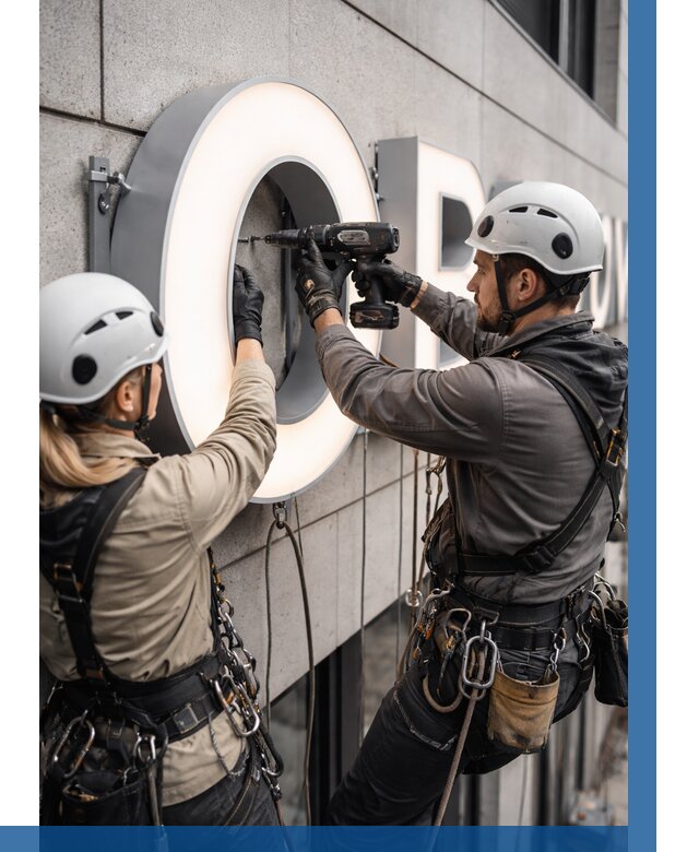 Монтаж световых букв в Советской Гавани от 3117 р. под ключ ВЫСОТНИК-Свс