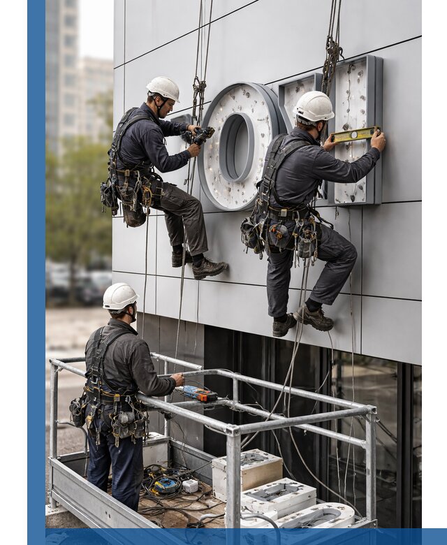 Профессиональный монтаж световых букв в Советской Гавани под ключ