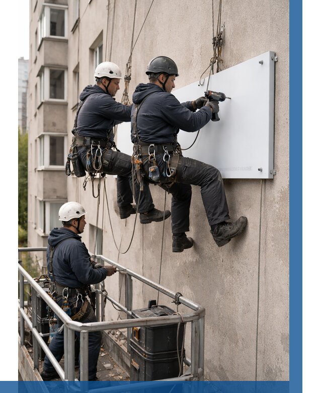 Монтаж табличек и указателей в Советской Гавани от 3636 р. | ВЫСОТНИК-Свс