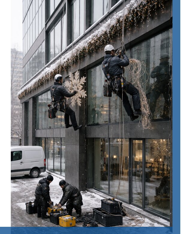 Демонтаж новогоднего оформления в Советской Гавани от 5714 р. | ВЫСОТНИК-Свс