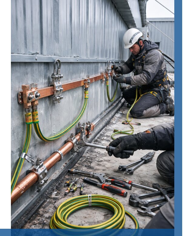 Монтаж заземления здания в Советской Гавани от 25973 р. | ВЫСОТНИК-Свс