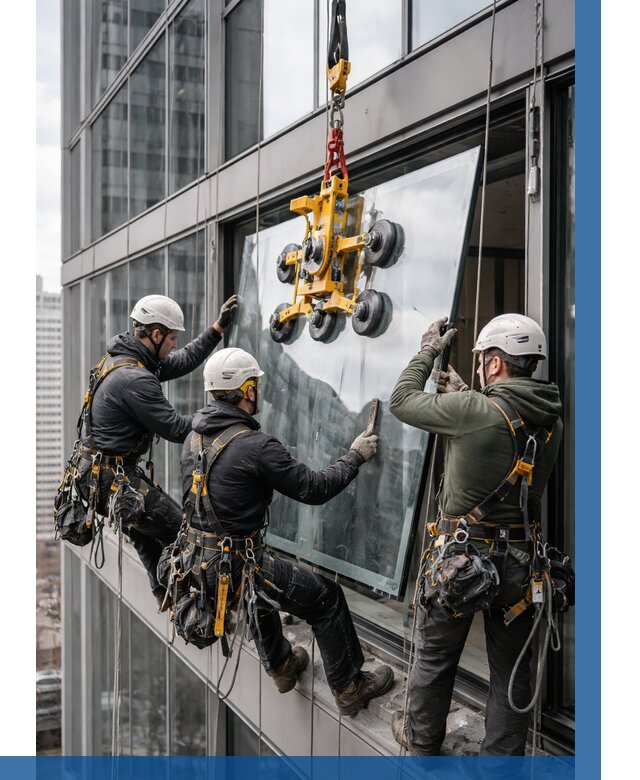 Фасадное остекление зданий под ключ в Советской Гавани от 10389 р. | ВЫСОТНИК-Свс