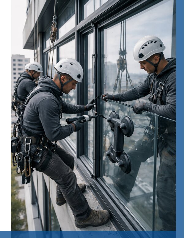 Витражное остекление зданий в Советской Гавани от 3636 р. | ВЫСОТНИК-Свс