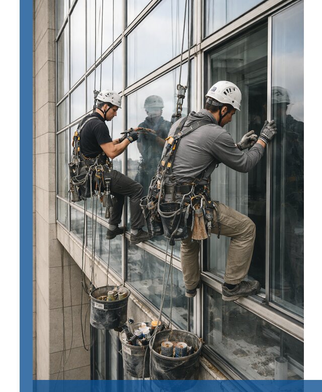 Ремонт витражных конструкций и фасадного остекления в Советской Гавани