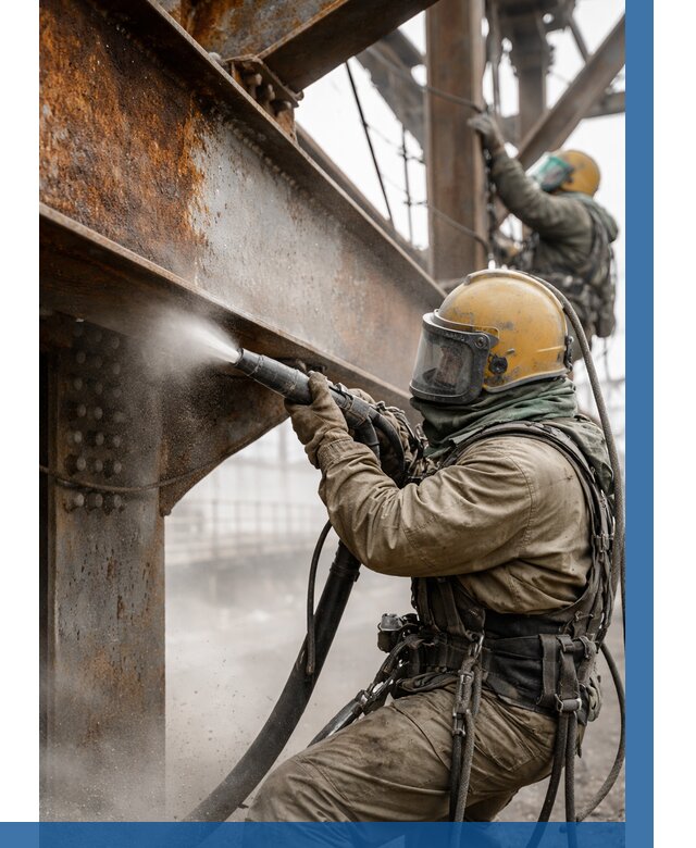 Пескоструйная очистка металлоконструкций в Советской Гавани по 623 р.  ВЫСОТНИК-Свс