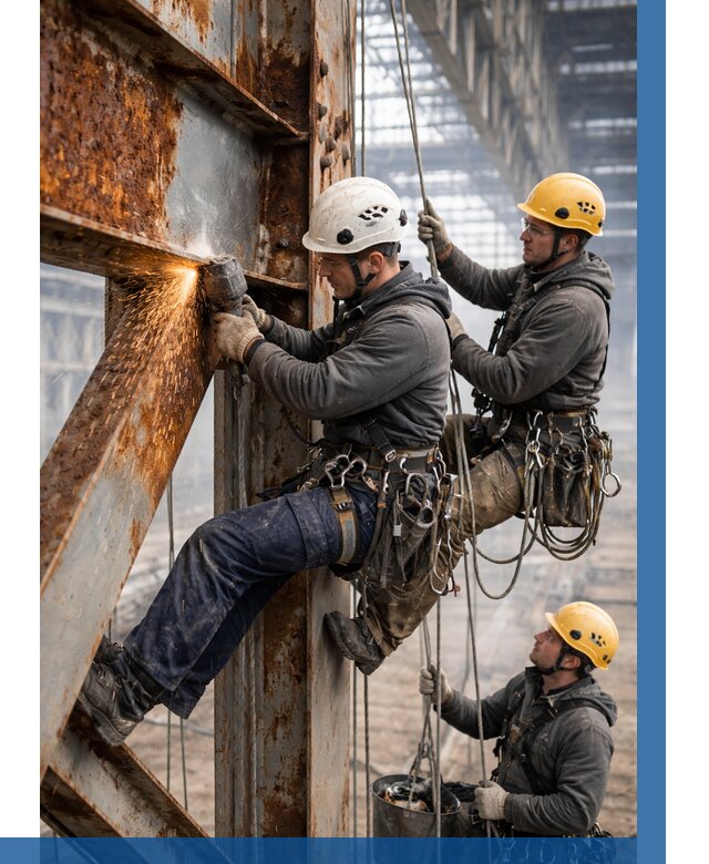 Зачистка металла от ржавчины в Советской Гавани от 364 р. | ВЫСОТНИК-Свс