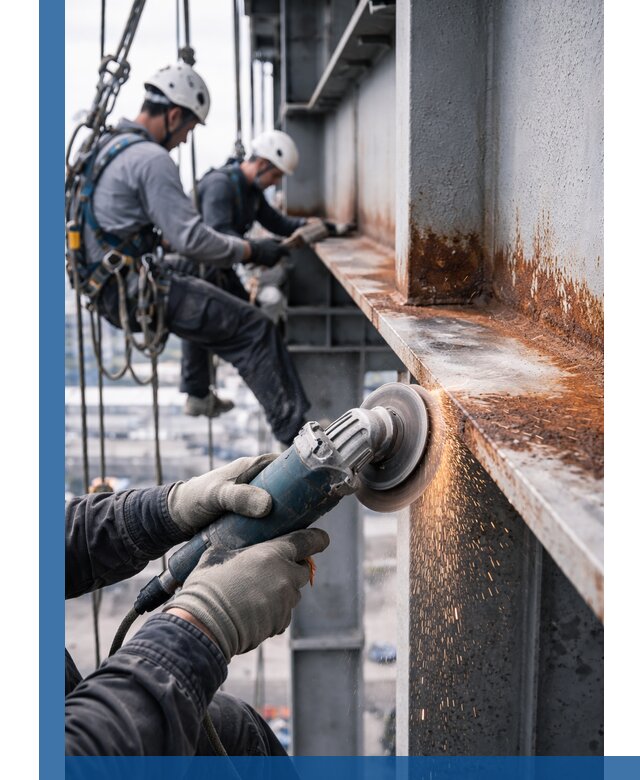 Зачистка металла от ржавчины и подготовка поверхностей в Советской Гавани